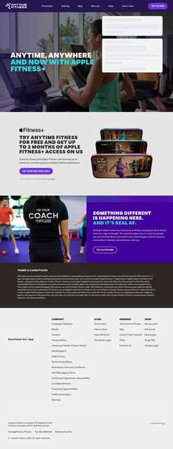 Снимак екрана www.anytimefitness.com