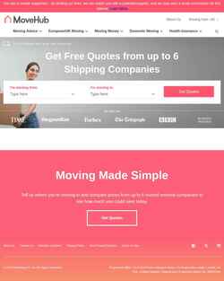 Snímka obrazovky www.movehub.com