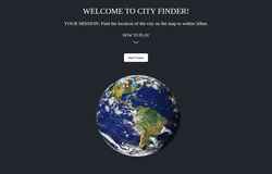 Schermata cityfinder.netlify.app