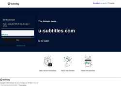 Snímek obrazovky u-subtitles.com