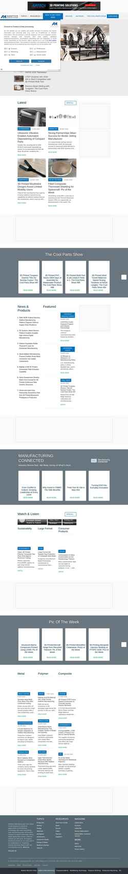 Schermata www.additivemanufacturing.media