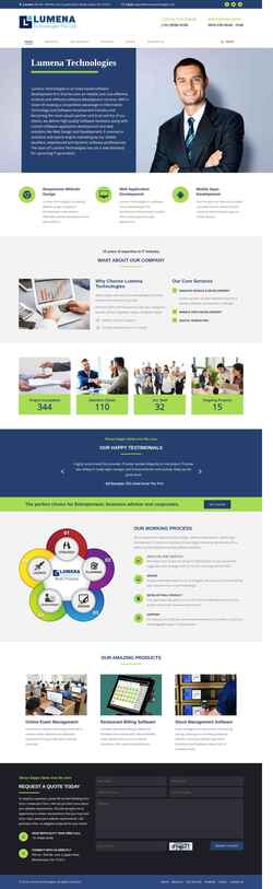 Screenshot lumenatechnologies.com