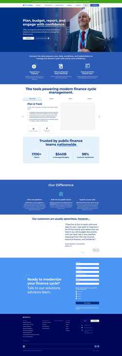 Screenshot cleargov.com