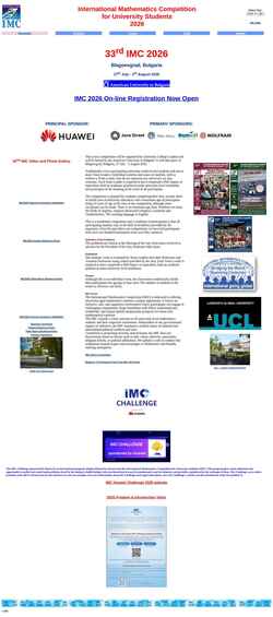 Schermata www.imc-math.org.uk