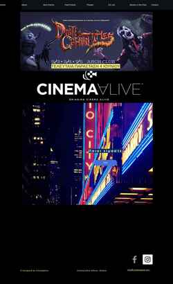 Captura de pantalla www.cinemaalive.org
