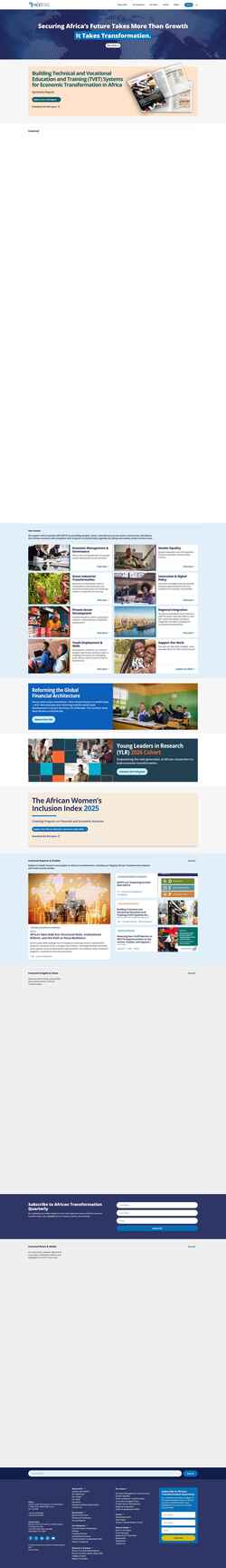 Screenshot acetforafrica.org
