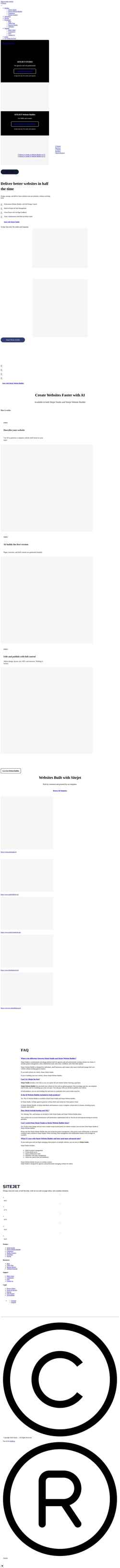 Captura de pantalla www.sitejet.io
