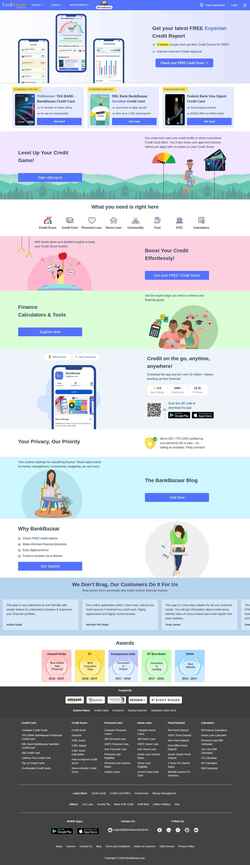 Zrzut ekranu www.bankbazaar.com