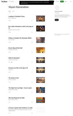 Captură de ecran shyaam-ramanathan.medium.com