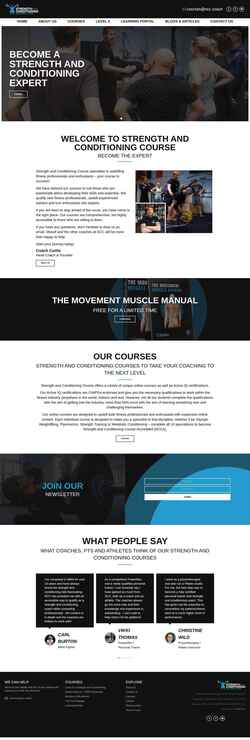 Screenshot strengthandconditioningcourse.com