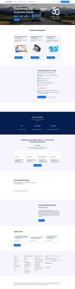 Снимак екрана www.eurowag.com