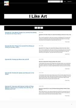 Captură de ecran ilikeart.libsyn.com