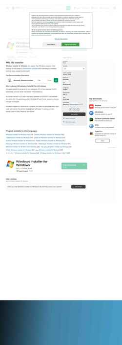 Képernyőkép windows-installer-for-windows.en.softonic.com