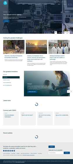 Ekrānuzņēmums www.csiro.au