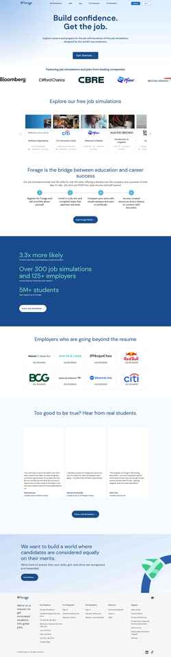 Screenshot www.theforage.com