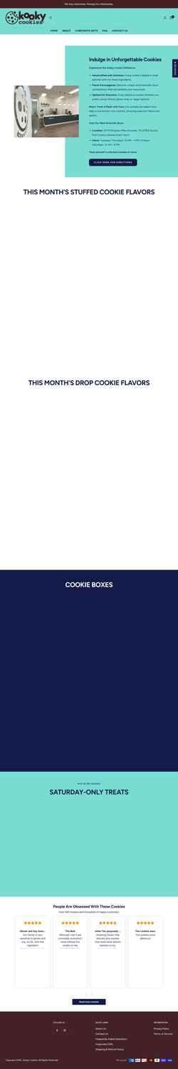 Ekran görüntüsü kookycookie.com