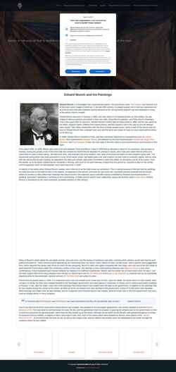 Ekran görüntüsü www.edvardmunch.org