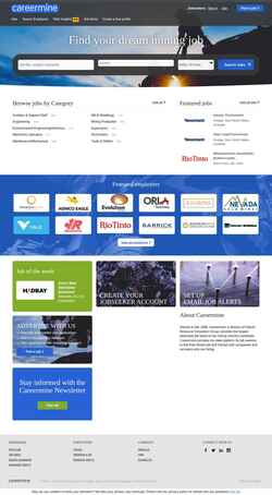 Schermata www.careermine.com