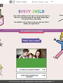 Captura de pantalla everychild.wales