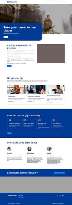 Screenshot booking.talent-community.com