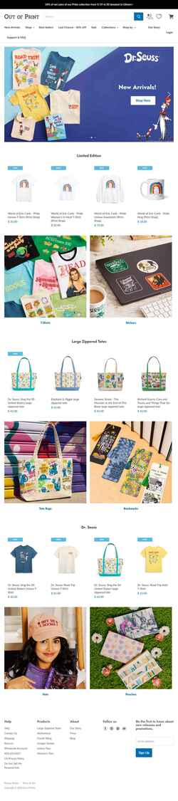 スクリーンショット outofprint.com