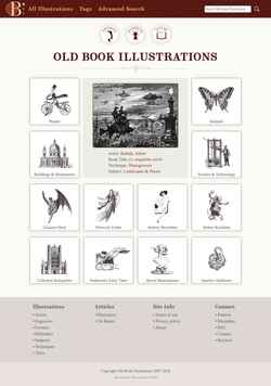 Captură de ecran www.oldbookillustrations.com