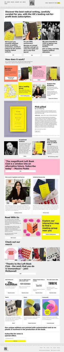 Screenshot leftbookclub.com