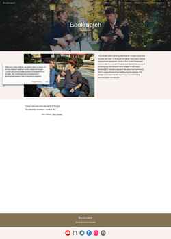 Captura de pantalla www.bookmatch.band