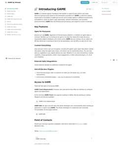 Captura de pantalla docs.game.virtuals.io
