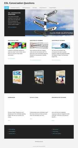 Skærmbillede www.eslconversationquestions.com