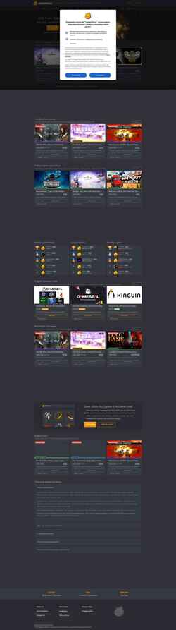 Captura de pantalla www.gamerpower.com