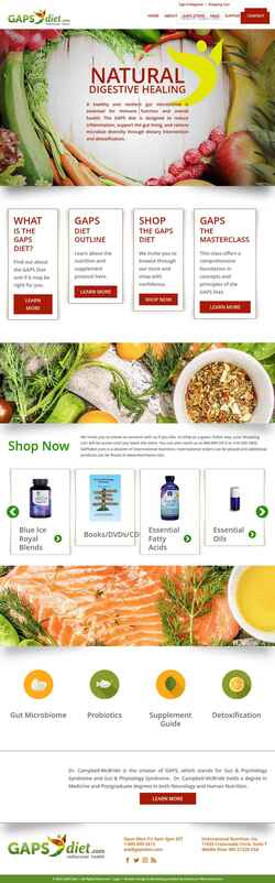 Snímka obrazovky www.gapsdiet.com