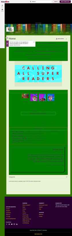 Zrzut ekranu superwhy.fandom.com