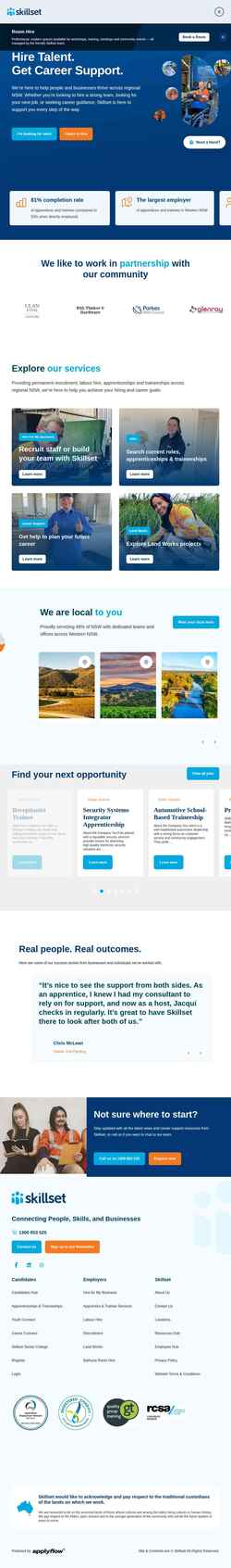 Schermata skillset.com.au