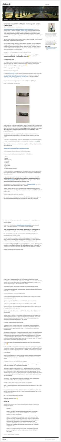Snímek obrazovky sistem42.com