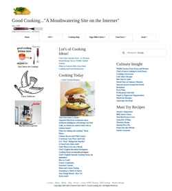 Ekrānuzņēmums www.goodcooking.com