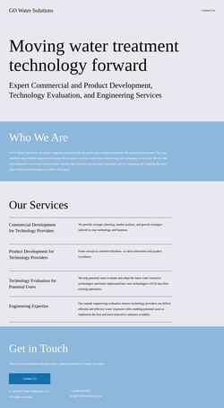 Screenshot gowatersolutions.com