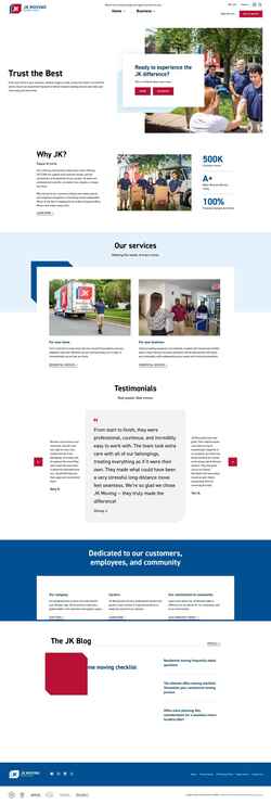 Zrzut ekranu www.jkmoving.com