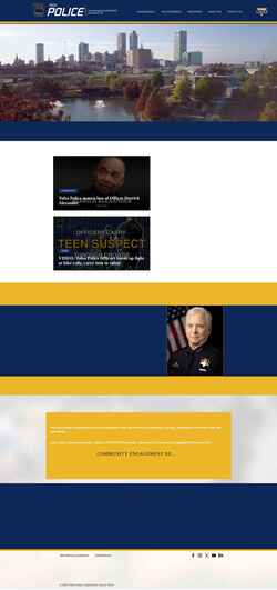 Снимак екрана www.tulsapolice.org