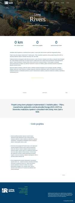 Screenshot livingrivers.sk