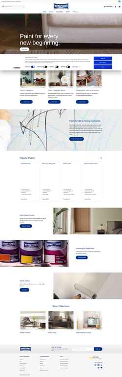 Captura de pantalla www.johnstonespaint.com