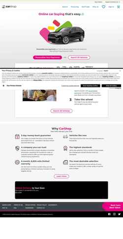 Captura de pantalla online.carshop.com
