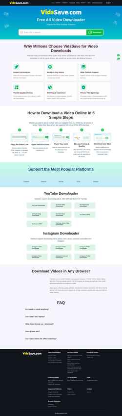 Screenshot vidssave.com