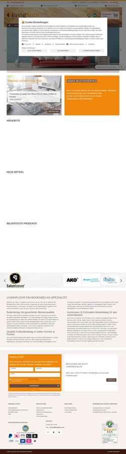 Screenshot www.livingfloor.com