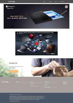 Snimka zaslona hk.vaio.com