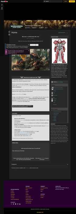 Στιγμιότυπο οθόνης warhammer40kfanon.fandom.com