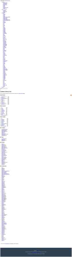 Στιγμιότυπο οθόνης www.arduinolibraries.info