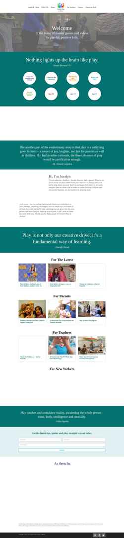 Skærmbillede www.childsplayinaction.com
