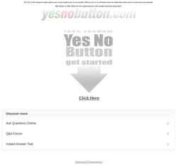 Zrzut ekranu www.yesnobutton.com