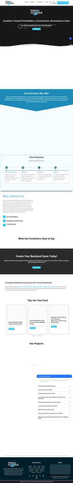 Skærmbillede outbackpoolandspa.com